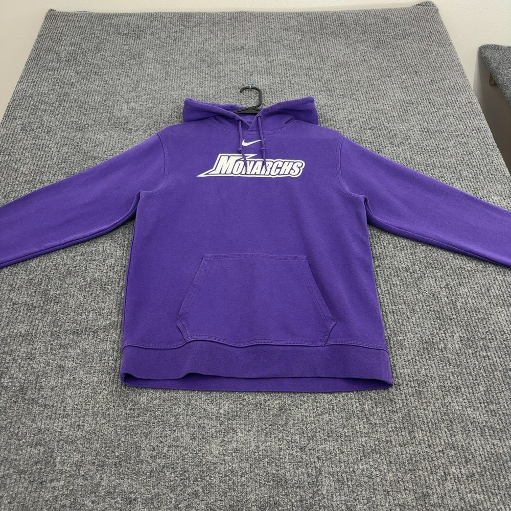 Old Dominion Monarchs Nike Hoodie Mens S Purple‎ Cotton Blend Pullover Sporty
